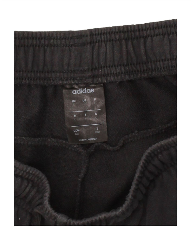 ADIDAS Mens Sport Shorts Large  Black Cotton Vintage Adidas and Second-Hand Adidas from Messina Hembry 