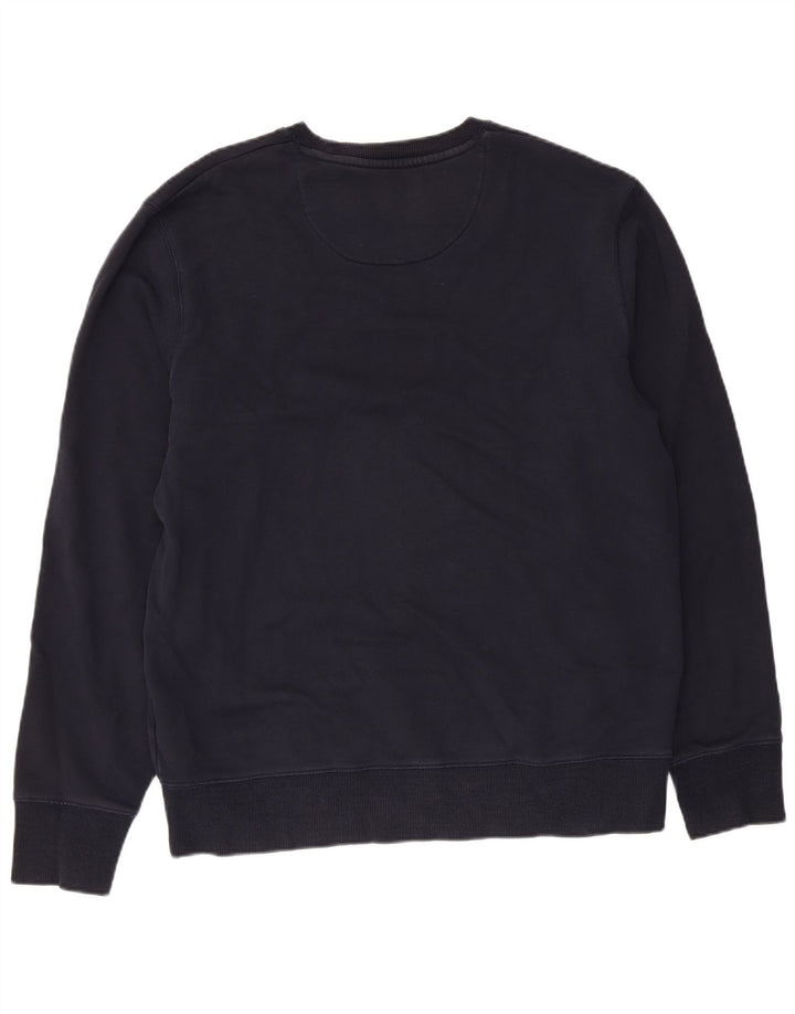 Lyle & Scott Mens Sweatshirt Jumper XL Navy Blue Cotton