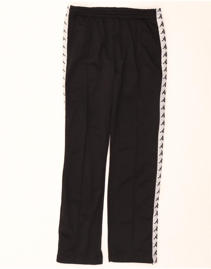 Kappa Mens Graphic Tracksuit Trousers Medium  Black Polyester