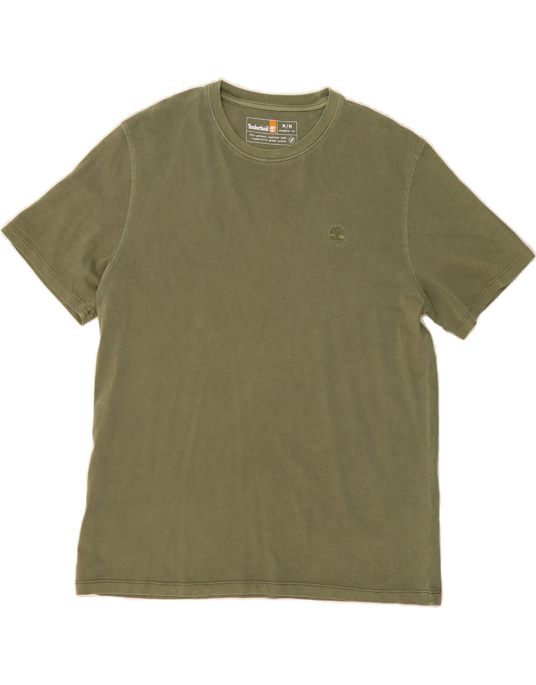 TIMBERLAND Mens Authentic T-Shirt Top Medium Khaki Cotton Vintage Timberland and Second-Hand Timberland from Messina Hembry 