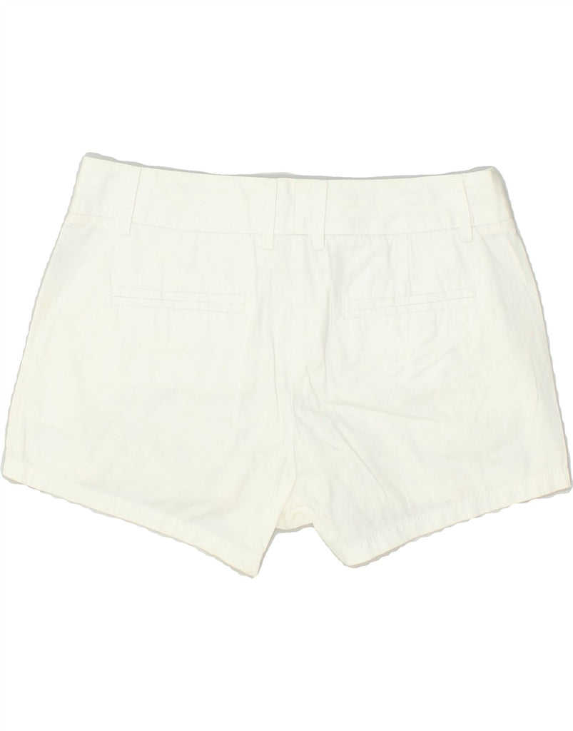 J. CREW Womens Chino Hot Pants US 4 Small W32 Off White Cotton | Vintage J. Crew | Thrift | Second-Hand J. Crew | Used Clothing | Messina Hembry 