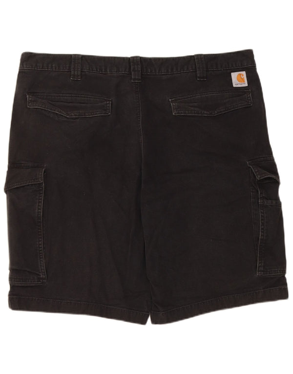 Carhartt Mens Relaxed Fit Cargo Shorts W40 XL Black Cotton