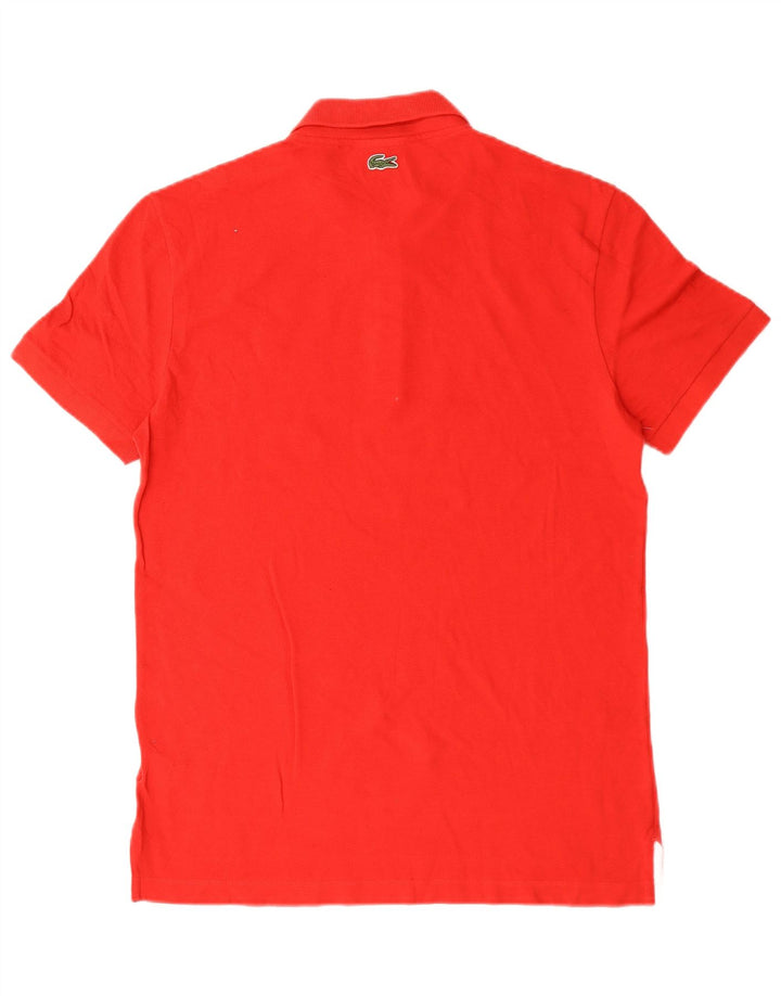 Lacoste Mens Regular Fit Polo Shirt Size 4 Medium Red Cotton