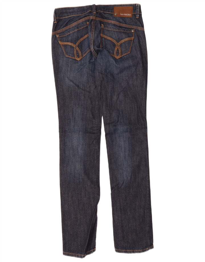 Calvin Klein Womens Slim Jeans W30 L33 Navy Blue