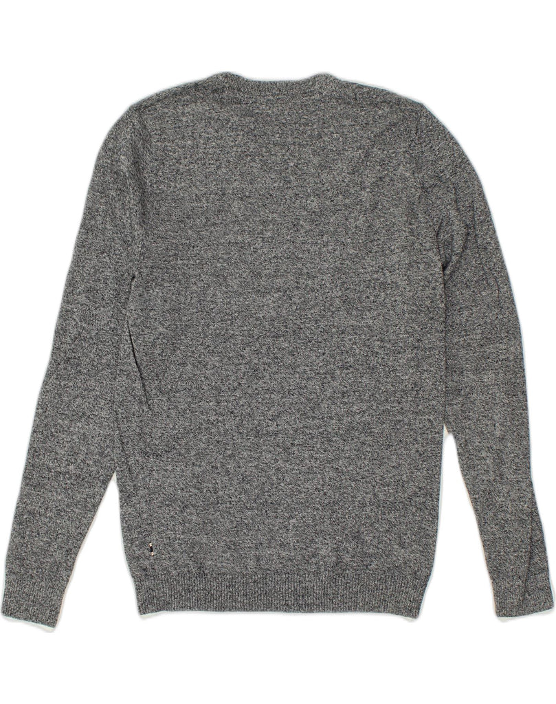 JACK & JONES Mens Crew Neck Jumper Sweater Small Grey Flecked Cotton | Vintage Jack & Jones | Thrift | Second-Hand Jack & Jones | Used Clothing | Messina Hembry 