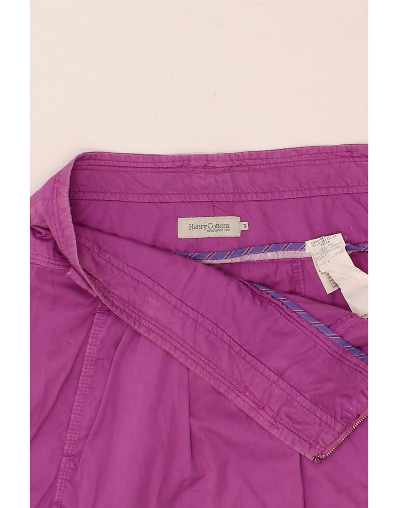 HENRY COTTONS Womens A-Line Skirt IT 44 Medium W28 L23 Pink Cotton Vintage Henry Cottons and Second-Hand Henry Cottons from Messina Hembry 