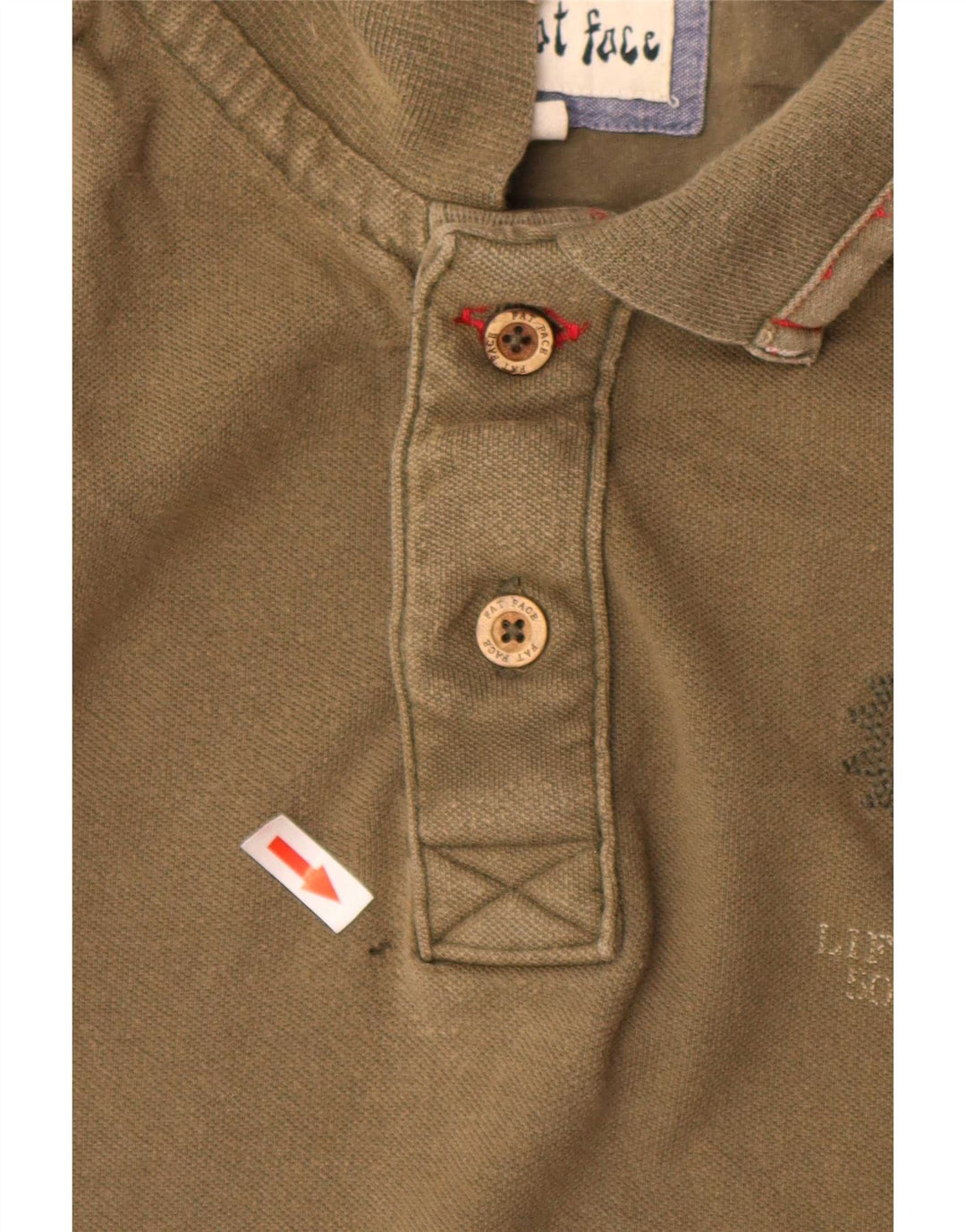 Fat Face Mens Polo Shirt XL Khaki Cotton