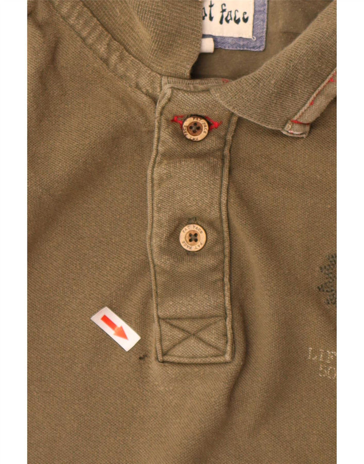 Fat Face Mens Polo Shirt XL Khaki Cotton