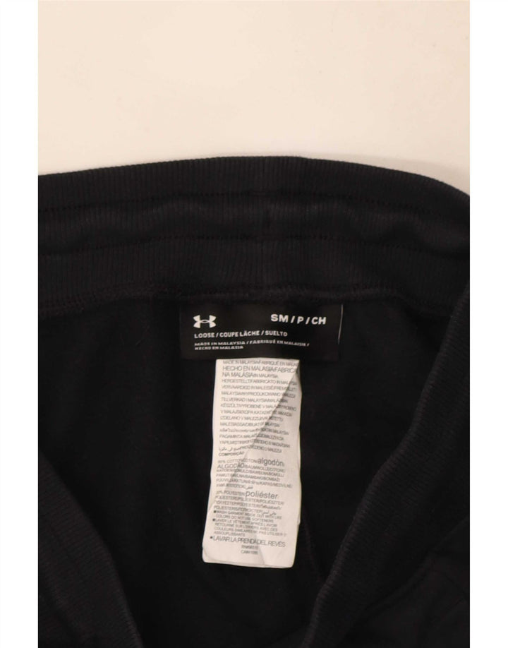 Under Armour Mens Capri Tracksuit Trousers Joggers Small Black Cotton