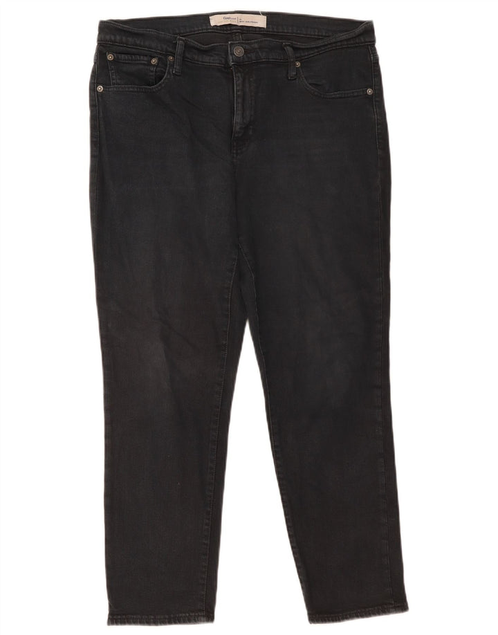 GAP Womens Girlfriend Slim Jeans W31 L27 Black Cotton
