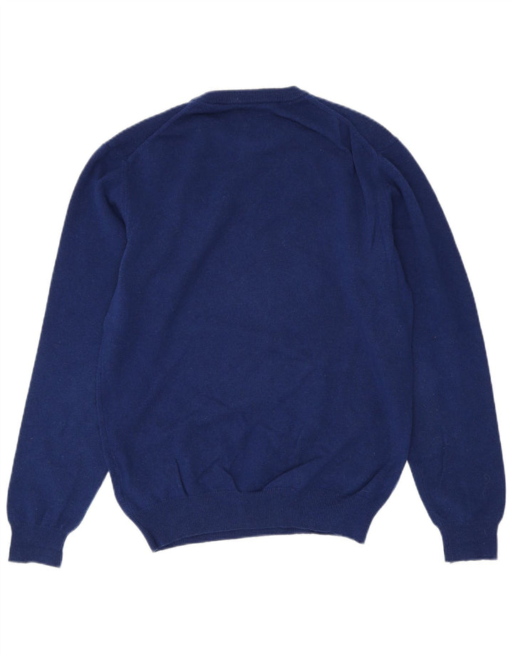 GANT Mens Crew Neck Jumper Sweater Medium Blue Wool