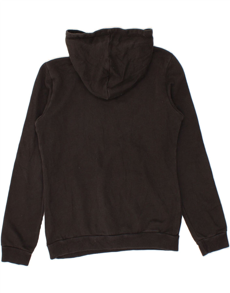 PUMA Boys Graphic Hoodie Jumper 13-14 Years Black Cotton Vintage Puma and Second-Hand Puma from Messina Hembry 