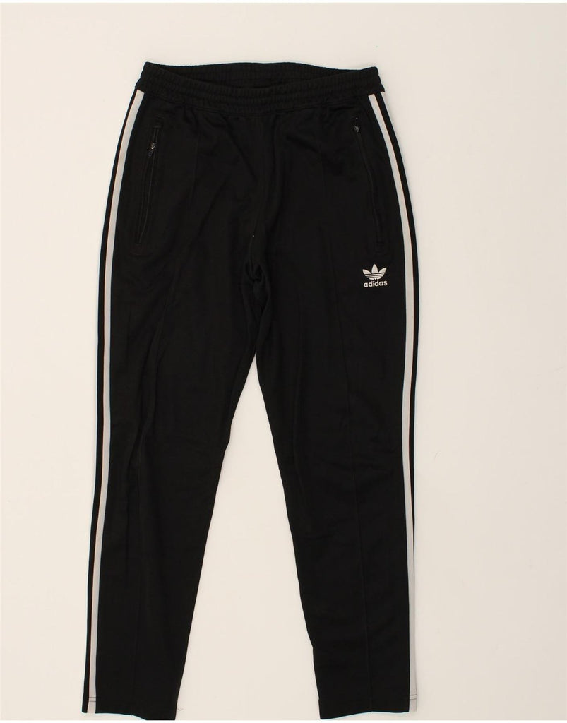 ADIDAS Mens Tracksuit Trousers Small Black Polyester | Vintage Adidas | Thrift | Second-Hand Adidas | Used Clothing | Messina Hembry 