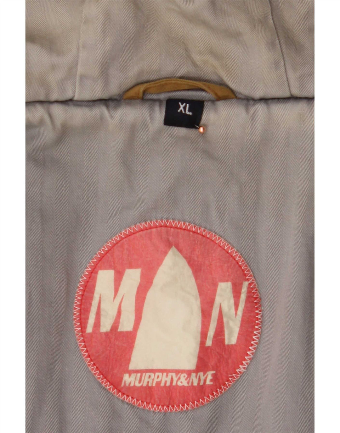 Murphy & Nye Mens Hooded Padded Jacket UK 42 XL Beige