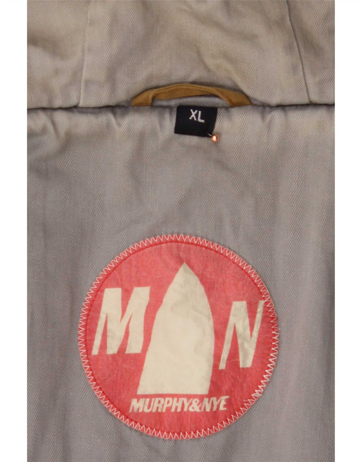 Murphy & Nye Mens Hooded Padded Jacket UK 42 XL Beige