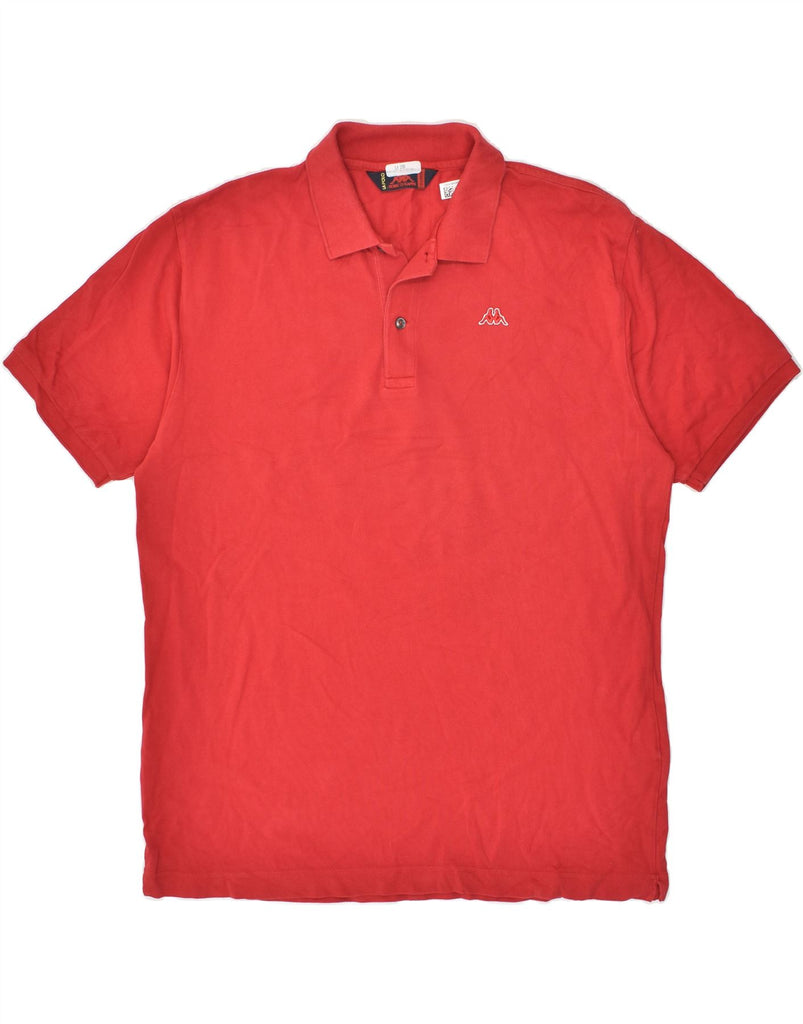 KAPPA Mens Polo Shirt XL Red Cotton | Vintage Kappa | Thrift | Second-Hand Kappa | Used Clothing | Messina Hembry 