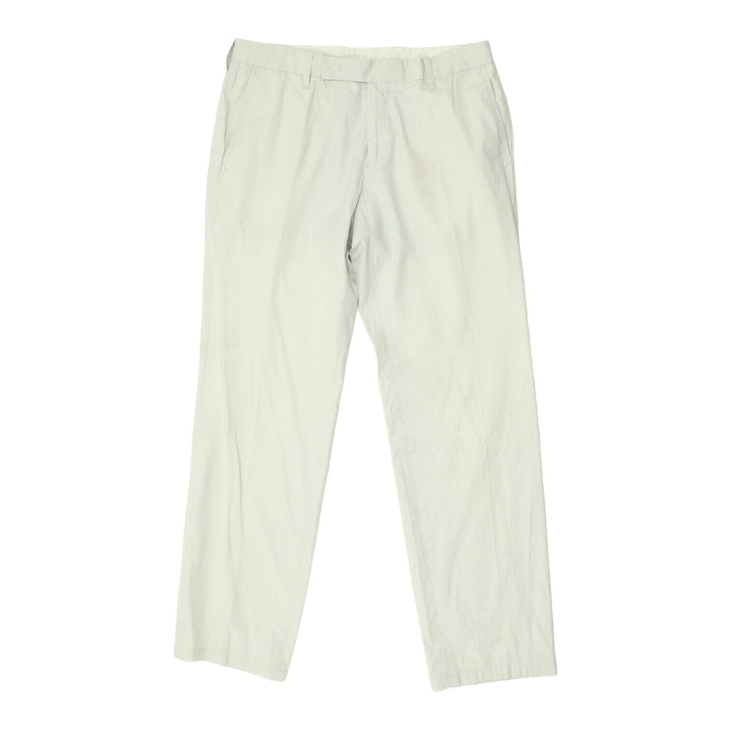 Lacoste Mens White Chino Trousers | Vintage High End Casual Designer VTG Vintage Messina Hembry and Second-Hand Messina Hembry from Messina Hembry 