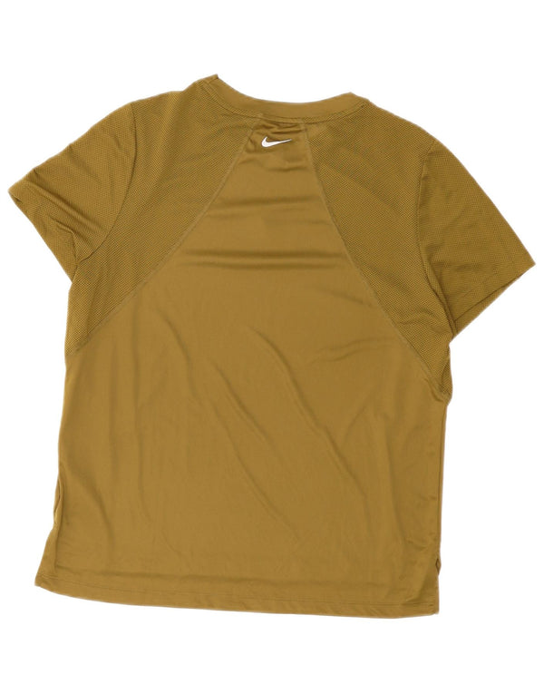 Nike Mens Dri Fit Graphic T-Shirt Top Large Khaki Polyester