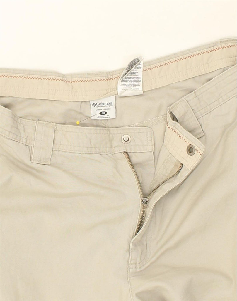 COLUMBIA Mens Straight Chino Trousers W38 L31  Beige Cotton | Vintage Columbia | Thrift | Second-Hand Columbia | Used Clothing | Messina Hembry 