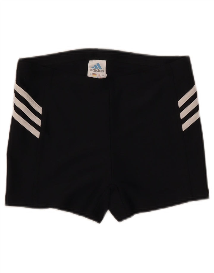 ADIDAS Womens Sport Shorts UK 12 Medium Black Polyester