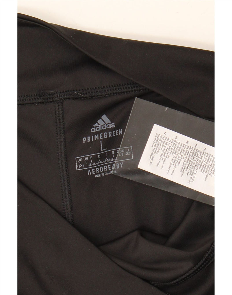 ADIDAS Womens Aeroready Tracksuit Trousers UK 16/18 Large Black Polyester Vintage Adidas and Second-Hand Adidas from Messina Hembry 