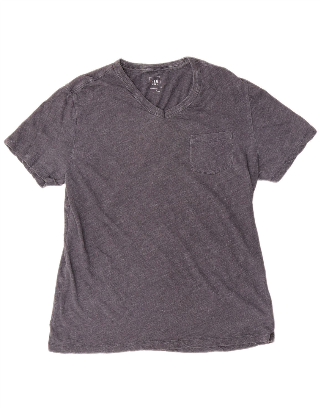 Gap Mens T-Shirt Top Large Grey Flecked Cotton