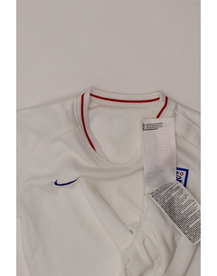 NIKE Baby Boys England T-Shirt Top 12-18 Months White Polyester
