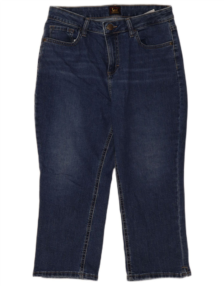 LEE Womens Capri Jeans US 10 Large W30 L21 Blue Cotton