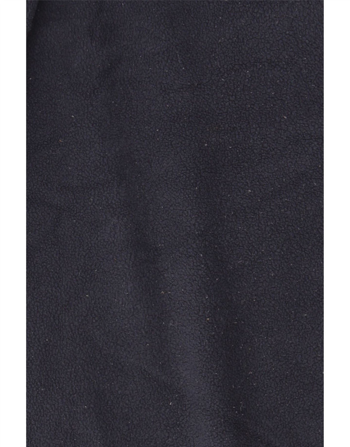 Mountain Warehouse Mens Zip Neck Fleece Jumper Large Navy Blue Polyester