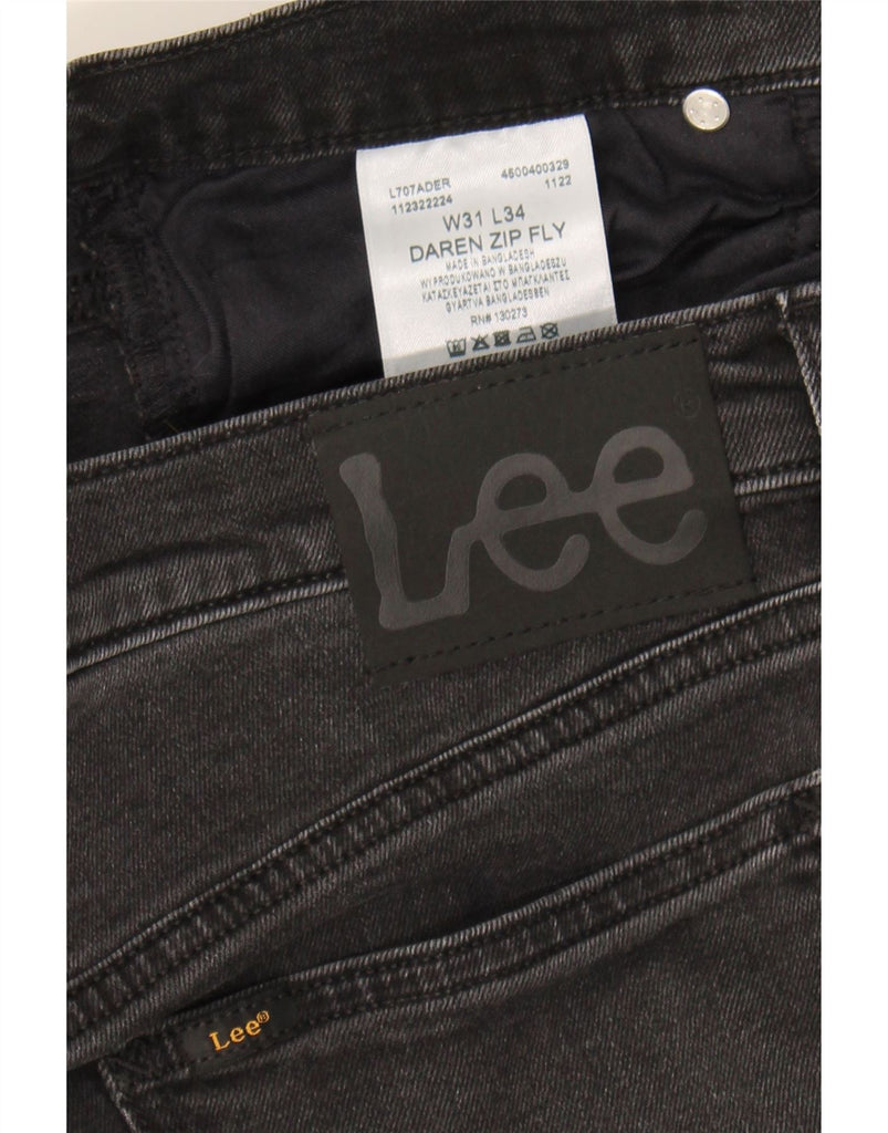 LEE Mens Daren Zip Fly Slim Jeans W31 L34 Black Cotton Vintage Lee and Second-Hand Lee from Messina Hembry 