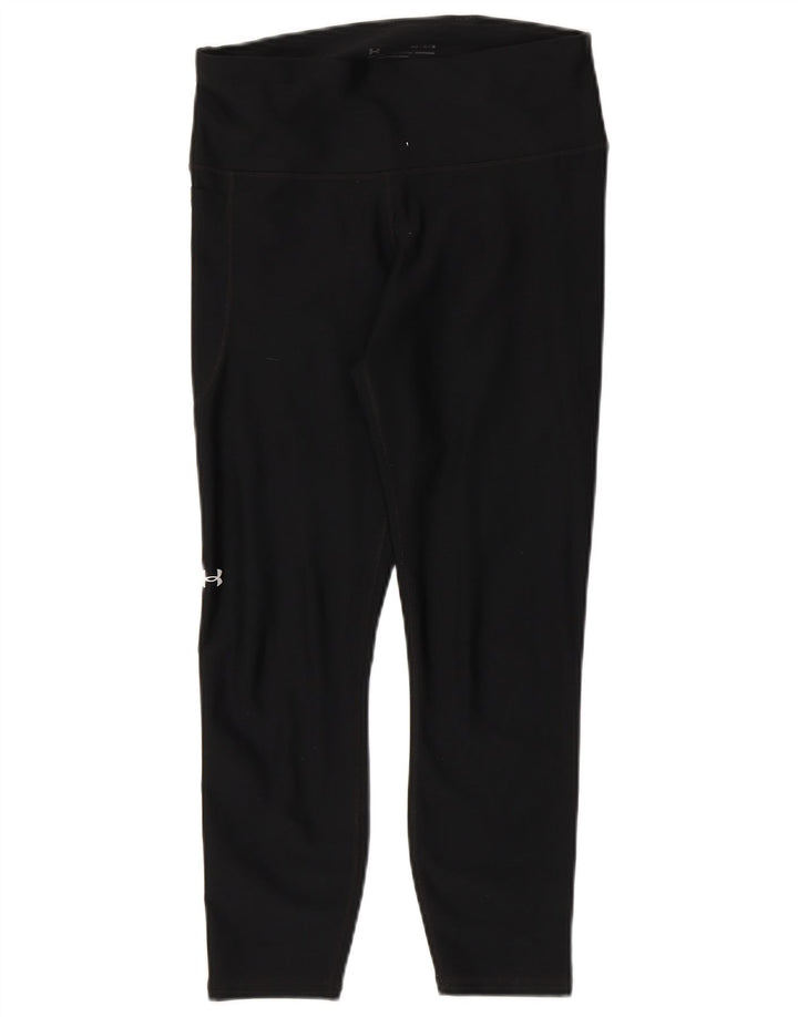 Under Armour Womens Heat Gear Leggings UK 12 Medium  Black