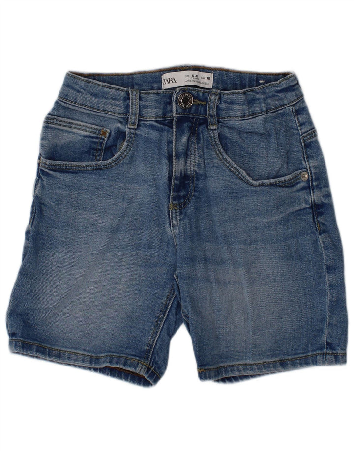 Zara Boys Denim Shorts 5-6 Years W20 Blue