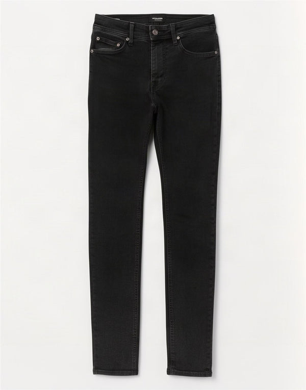 Jack & Jones Mens Liam Skinny Jeans W32 L32 Black Cotton