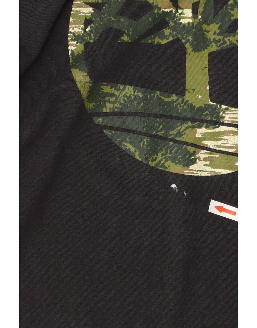 Timberland Mens Regular Fit Graphic T-Shirt Top Small Black Cotton