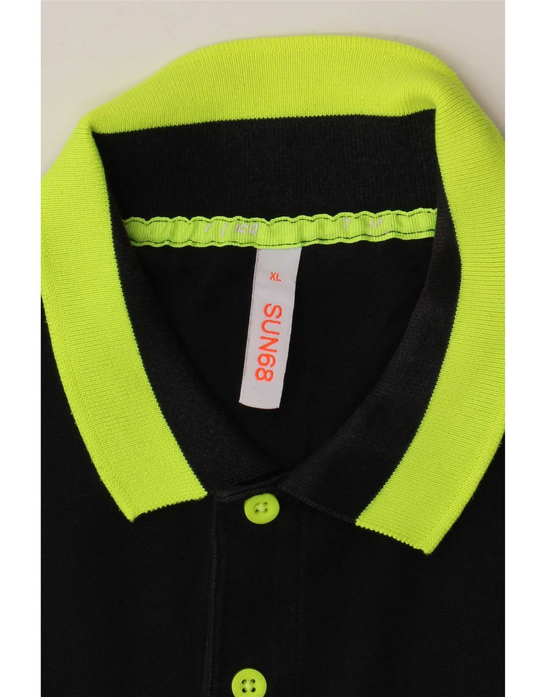 Sun68 Mens Polo Shirt XL Black