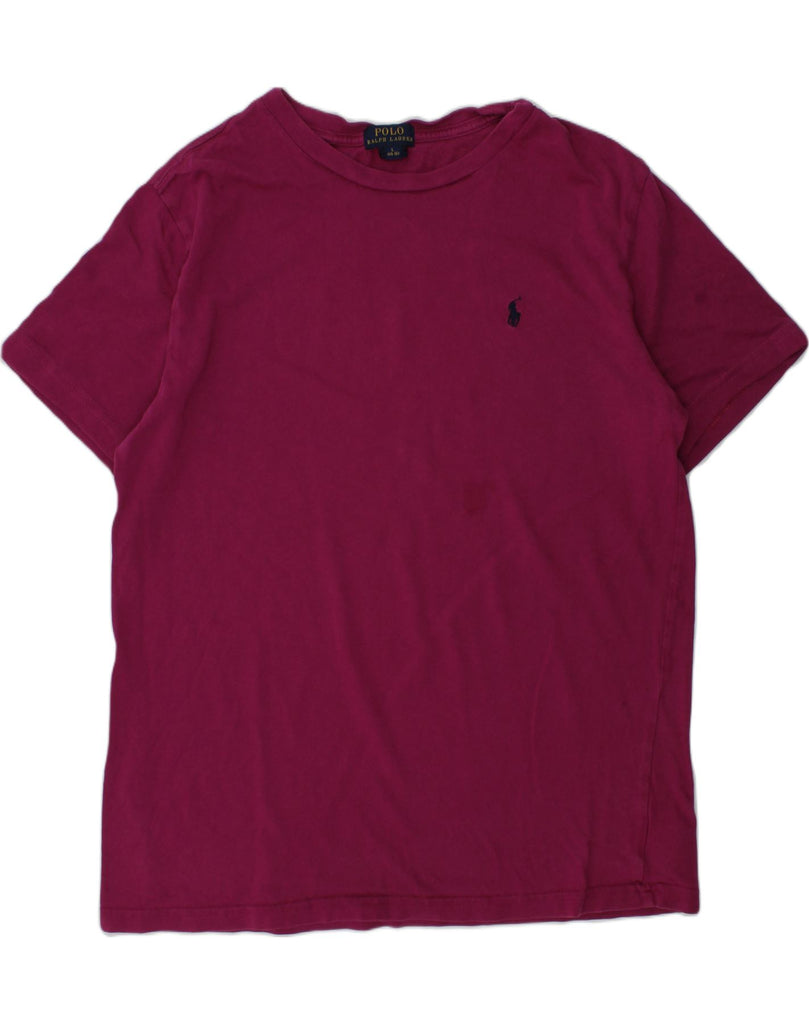 POLO RALPH LAUREN Girls T-Shirt Top 14-15 Years Large Burgundy Cotton | Vintage Polo Ralph Lauren | Thrift | Second-Hand Polo Ralph Lauren | Used Clothing | Messina Hembry 