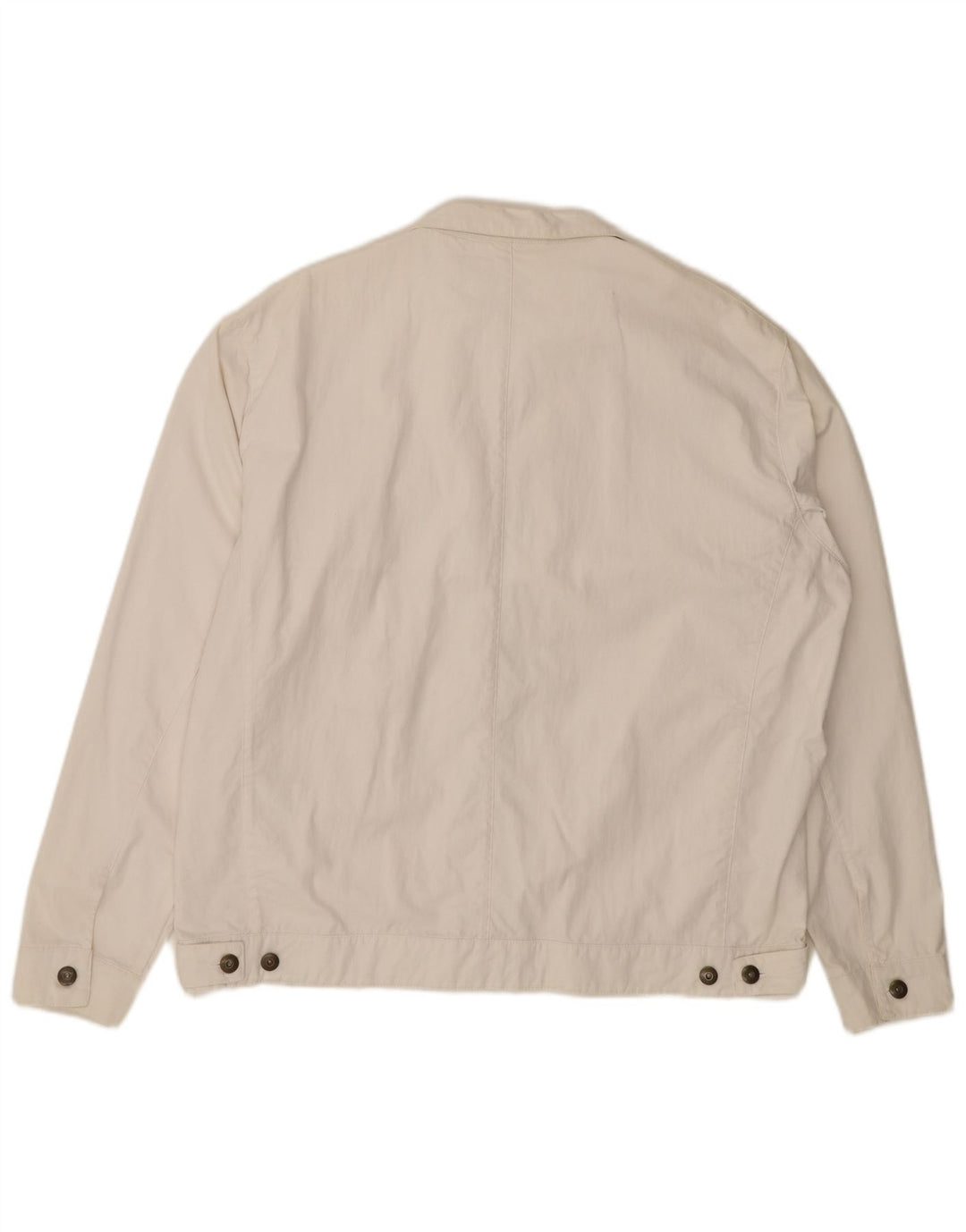 BRUGI Mens Bomber Jacket UK 42 XL White Cotton