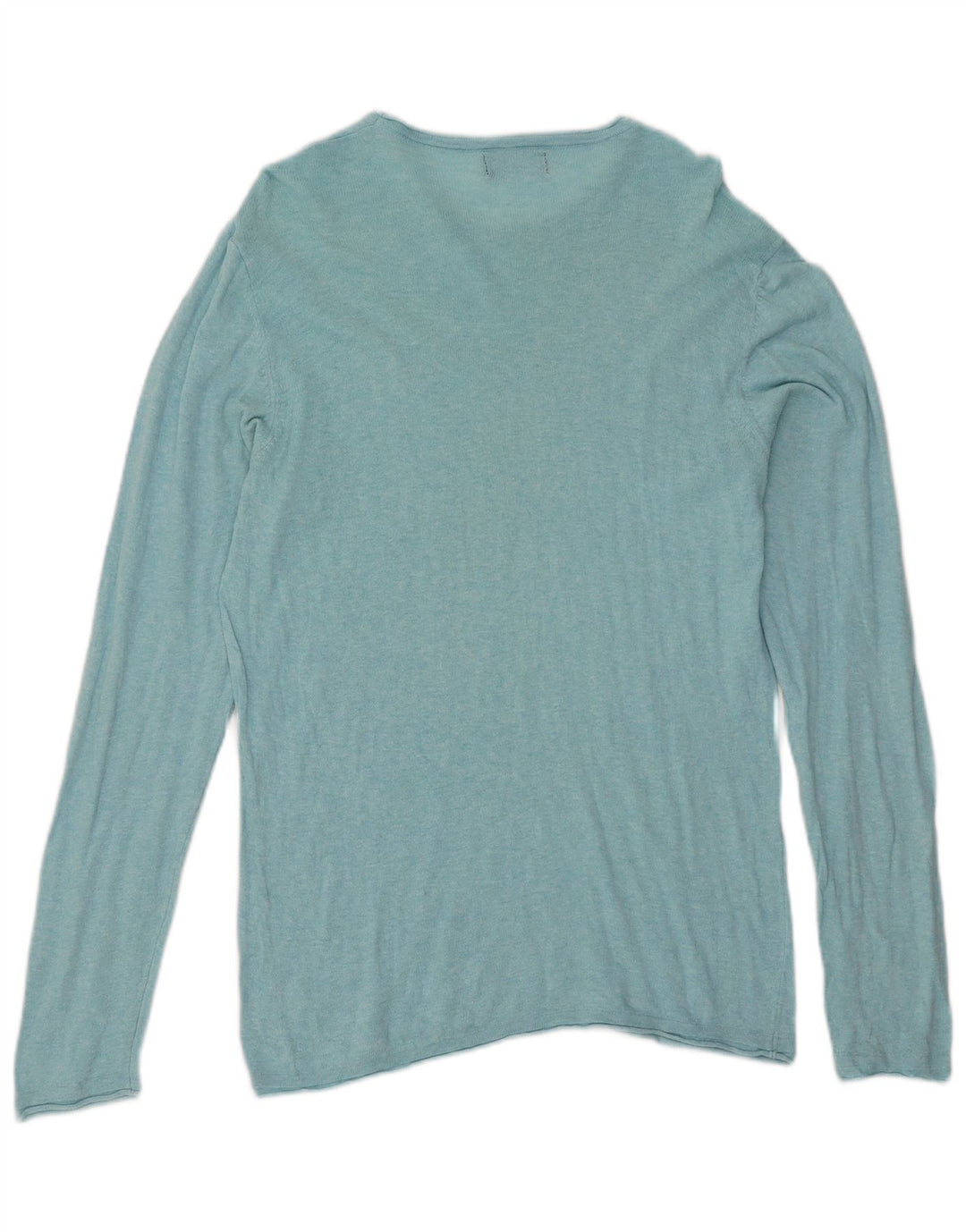 Zara Mens Crew Neck Jumper Sweater Large Blue
