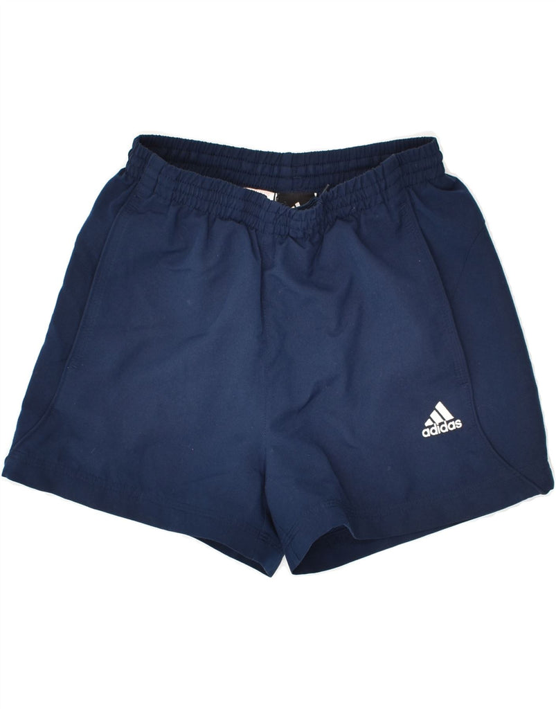 ADIDAS Boys Climalite Sport Shorts 9-10 Years Navy Blue Polyester | Vintage Adidas | Thrift | Second-Hand Adidas | Used Clothing | Messina Hembry 