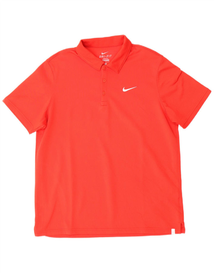 Nike Mens Dri Fit Polo Shirt Large Red