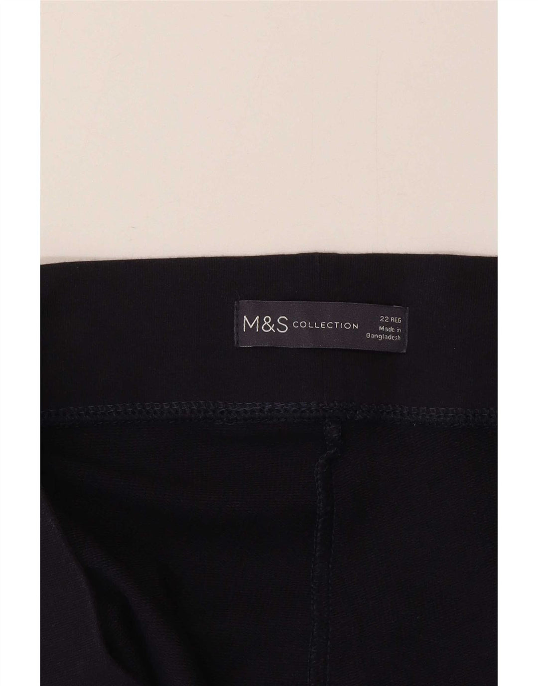 Marks & Spencer Womens Leggings UK 22 3XL Navy Blue Cotton