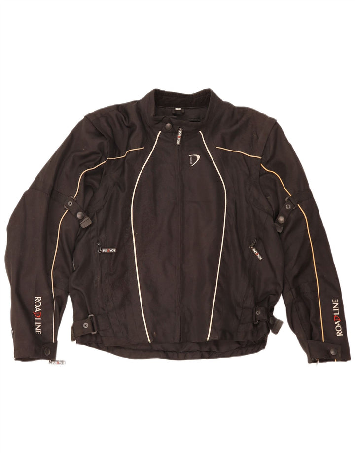 Scotchlite 3M Mens Graphic Racer Jacket UK 42 XL Black Nylon