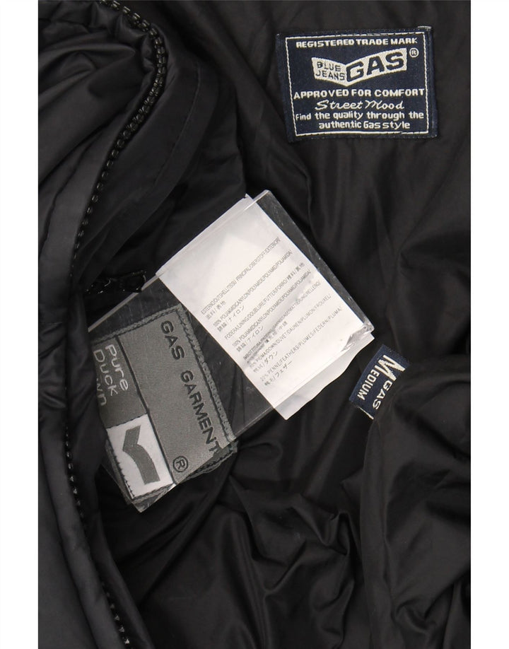Gas Womens Hooded Padded Coat UK 14 Medium Black Polyamide