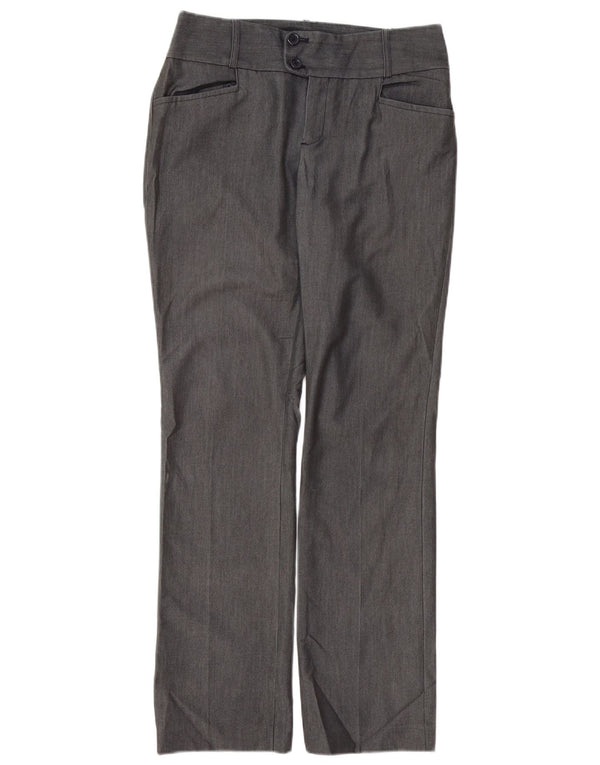 CALVIN KLEIN Womens Straight Casual Trousers US 6 Medium W32 L32 Grey