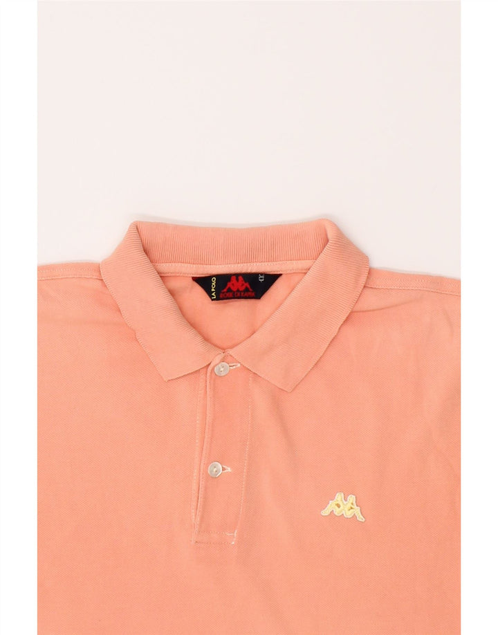 KAPPA Mens Polo Shirt Medium Pink Cotton Vintage Kappa and Second-Hand Kappa from Messina Hembry 