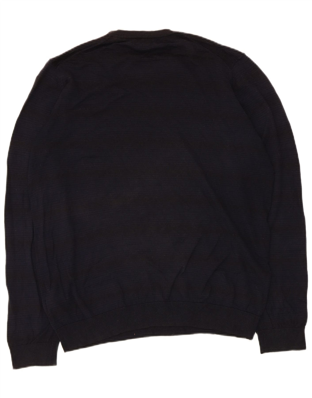 Marks & Spencer Mens Autograph Crew Neck Jumper Sweater Medium Navy Blue