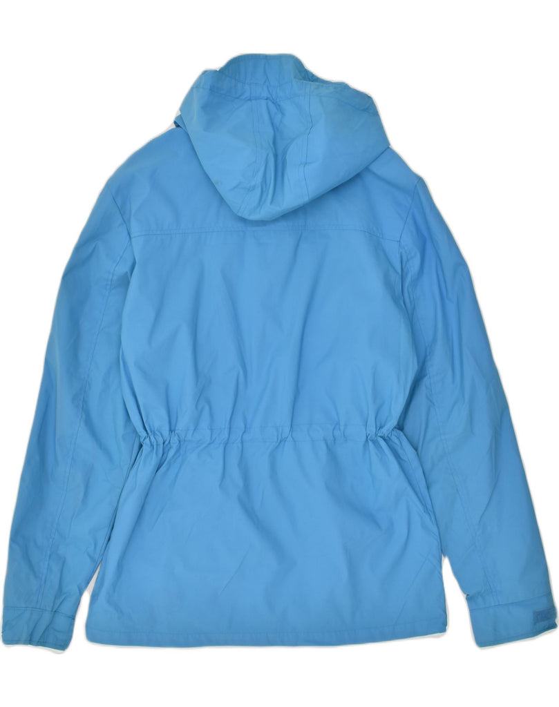 JACK & JONES Womens Hooded Utility Jacket UK 16 Medium Blue Nylon | Vintage Jack & Jones | Thrift | Second-Hand Jack & Jones | Used Clothing | Messina Hembry 