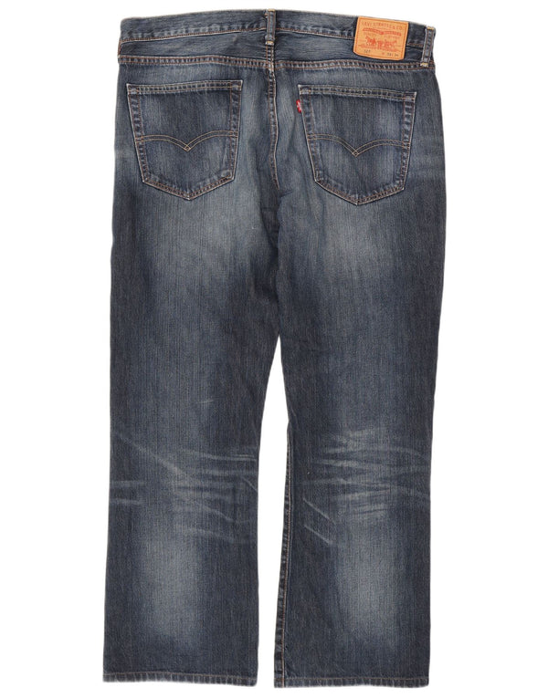 Levi's Mens 527 Bootcut Jeans W38 L30 Navy Blue Cotton