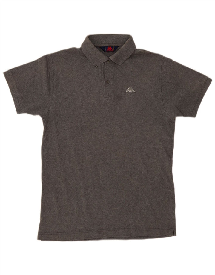 Kappa Mens Polo Shirt Medium Grey Cotton