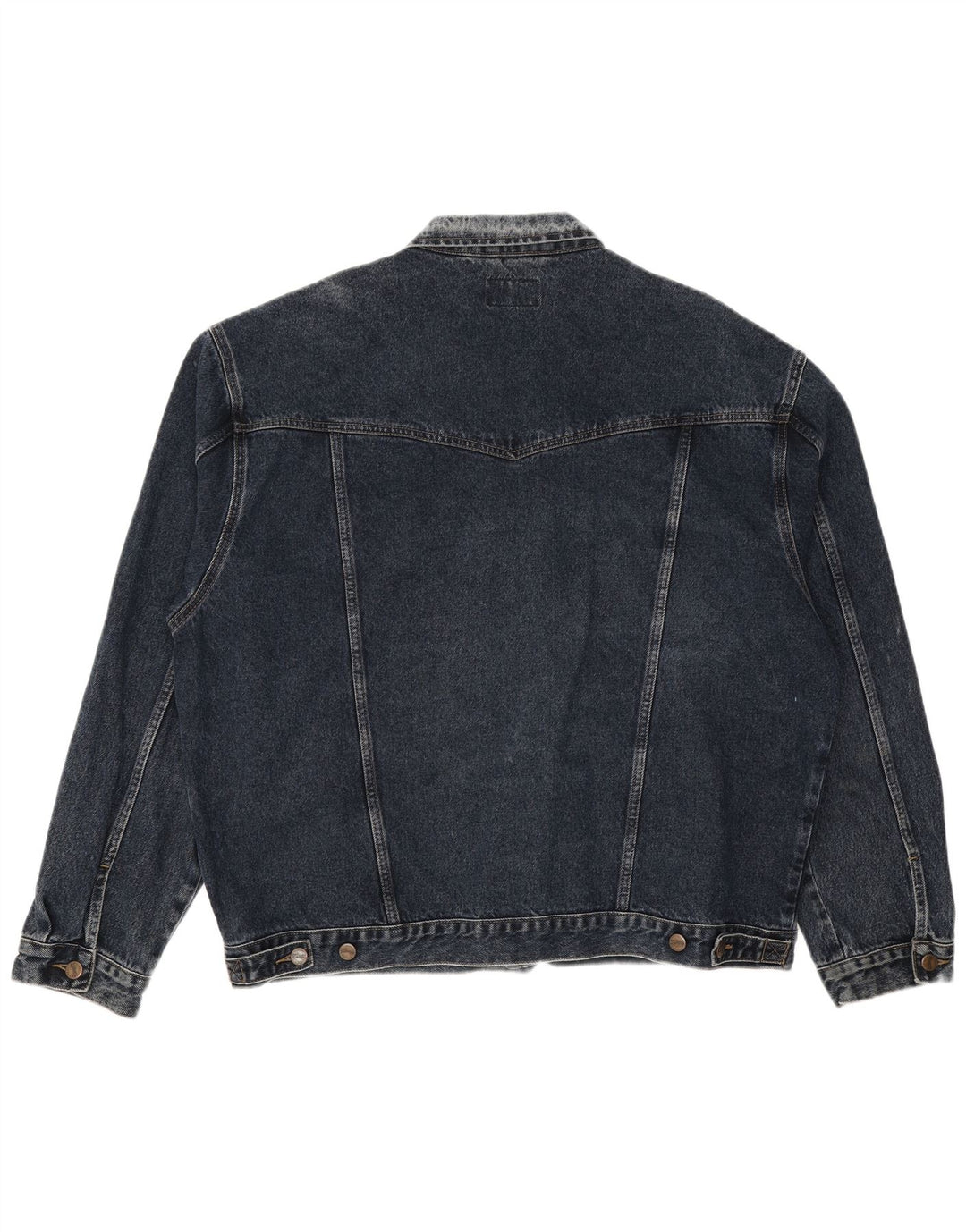 Wrangler Mens Denim Jacket UK 46 3XL Navy Blue Cotton Classic